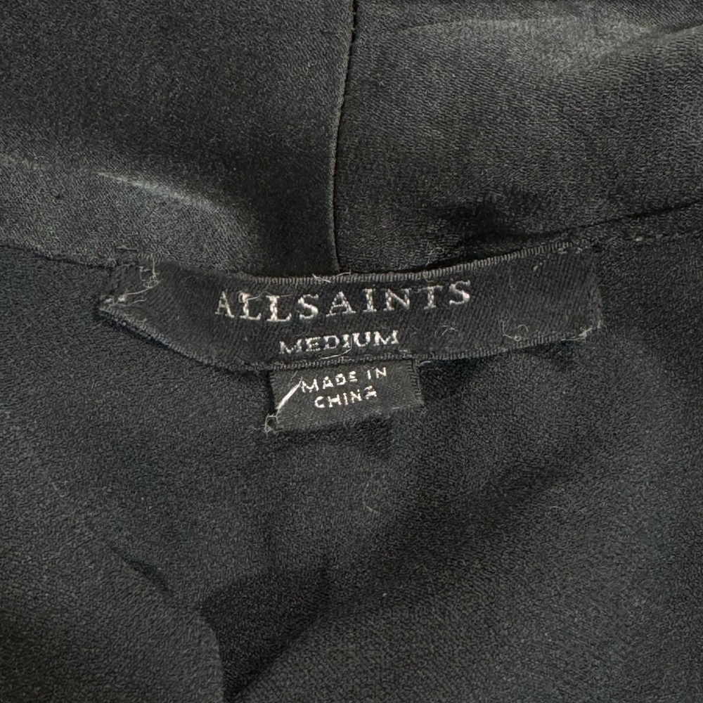 All Saints Black V-Neck Bodysuit - Picture 6 of 7